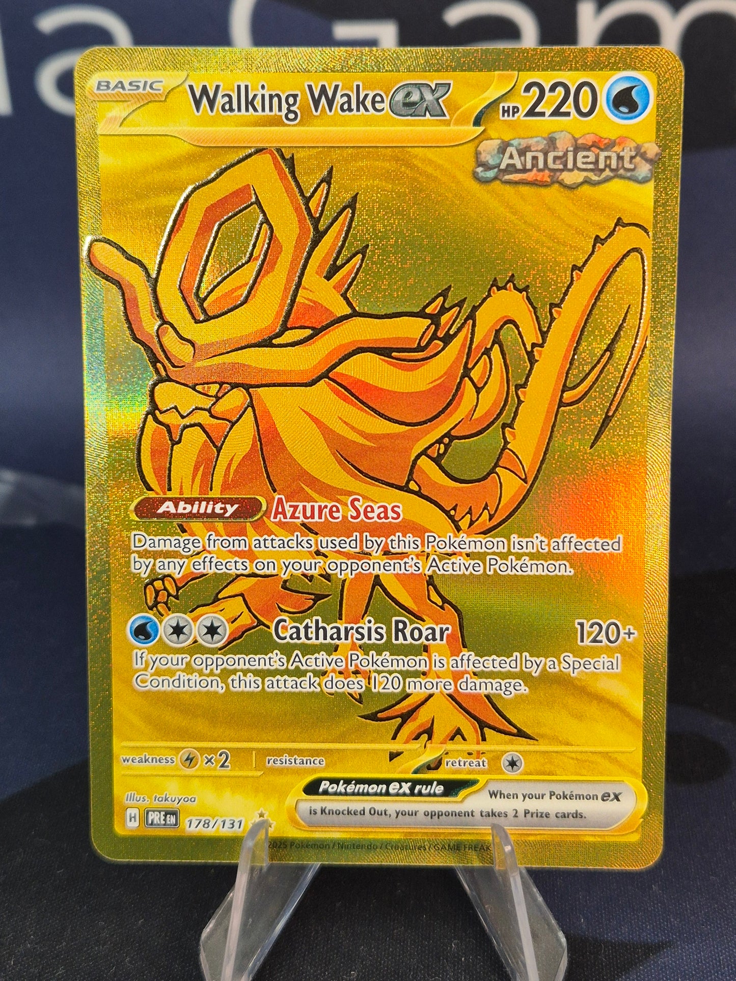 Walking Wake ex 178/131 Prismatic Evolutions Hyper Rare