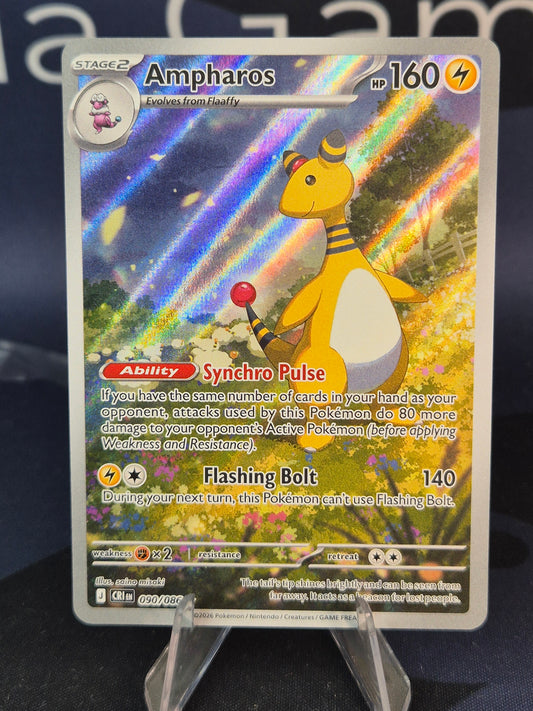 Ampharos 090/086 Chaos Rising Illustration Rare