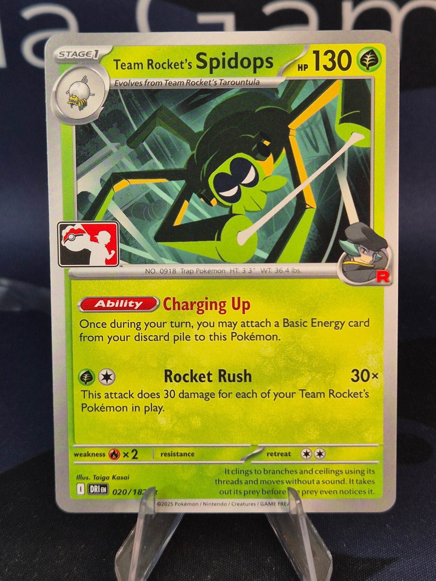 Team Rocket's Spidops Play Stamp Series 8