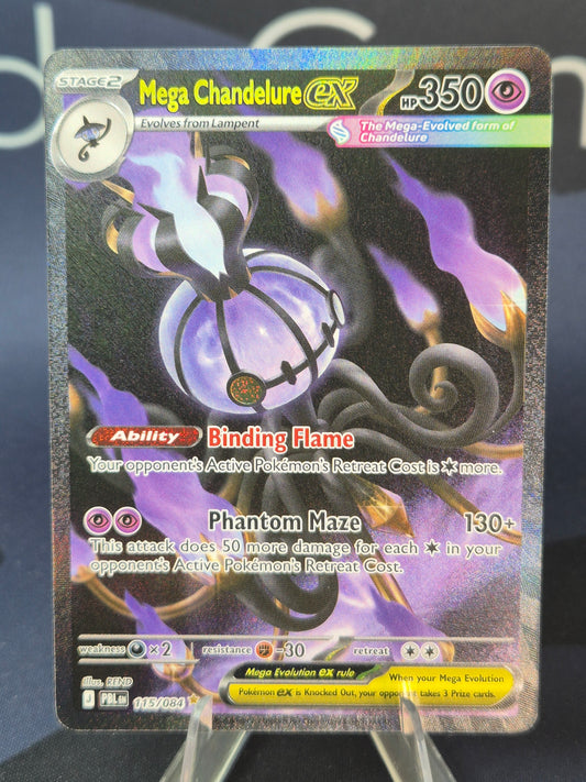 Mega Chandelure ex 115/084 Pitch Black Special Illustration Rare