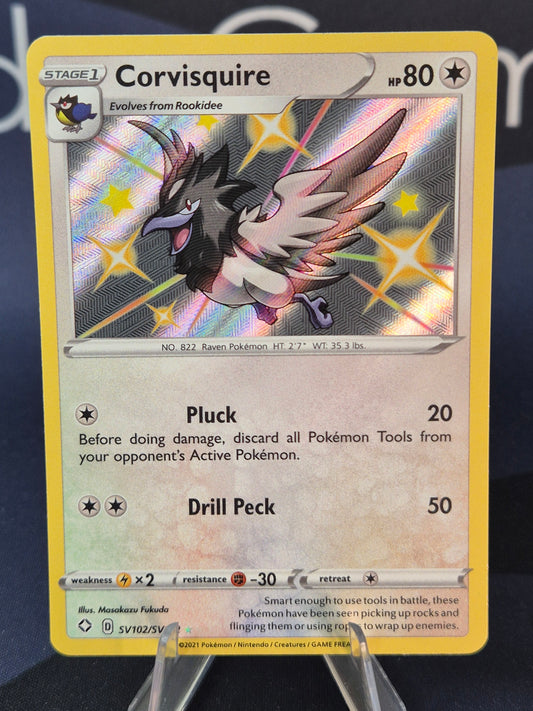 Corvisquire SV102/SV122 Shining Fates Shiny Rare