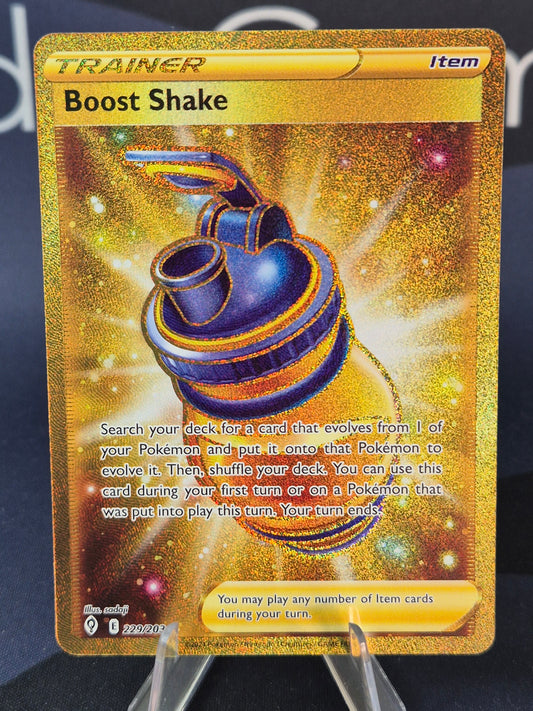 Boost Shake 229/203 Evolving Skies Gold Secret Rare