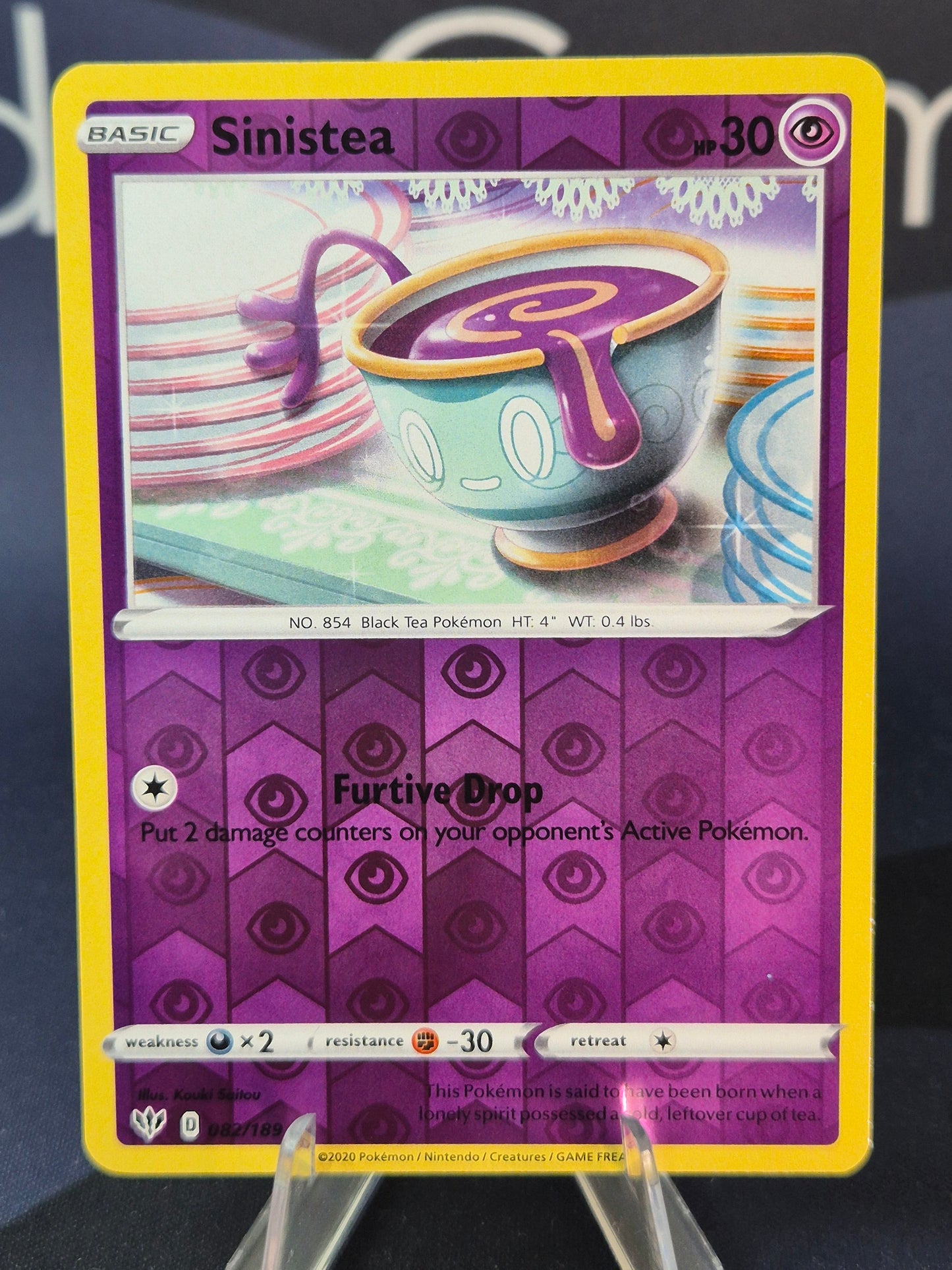 Sinistea 082/189 Darkness Ablaze Reverse Holo