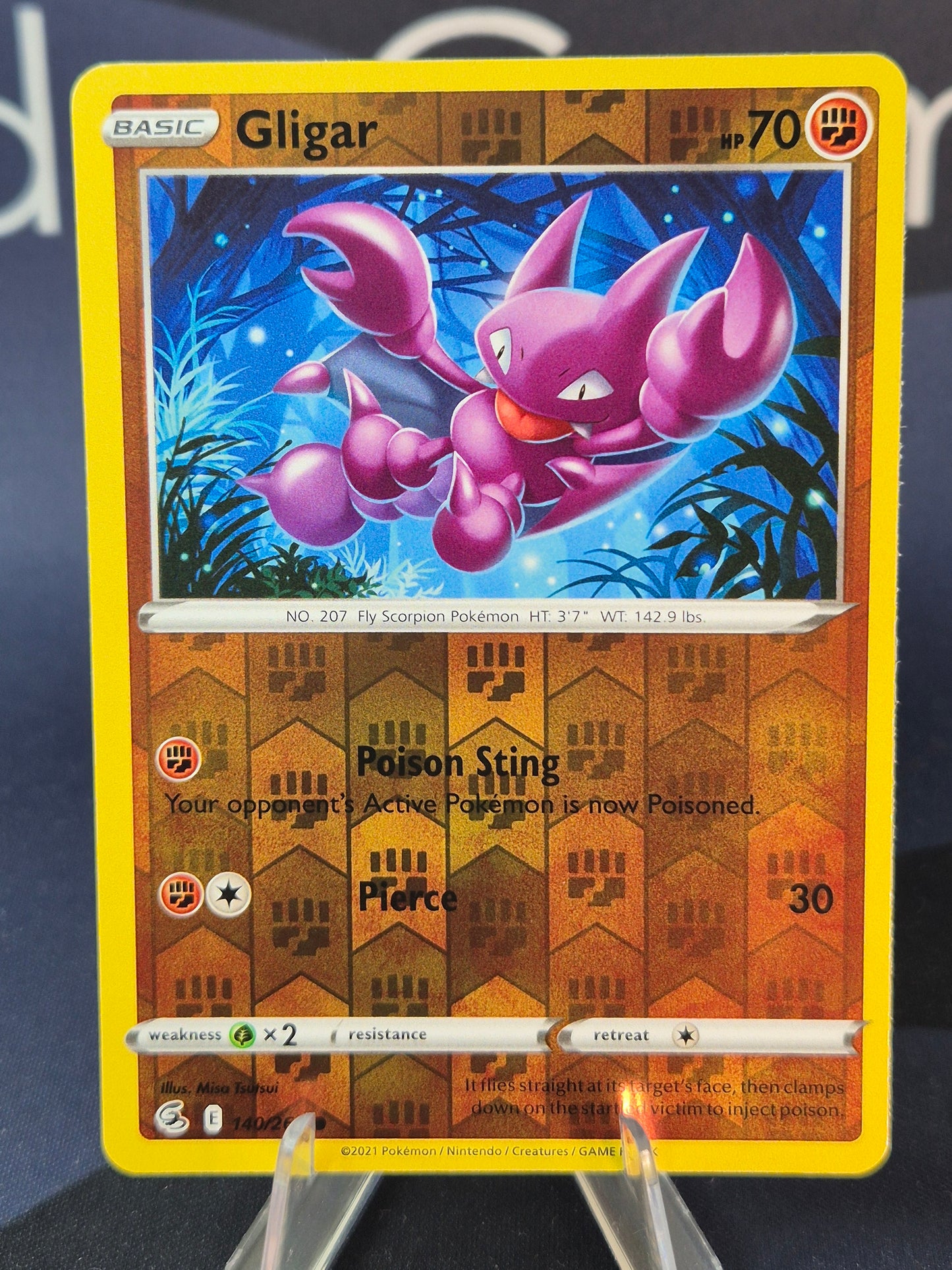Gligar 140/264 Fusion Strike Reverse Holo