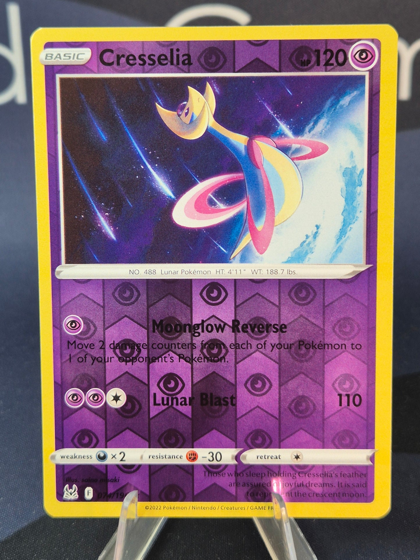 Cresselia 074/196 Lost Origin Reverse Holo