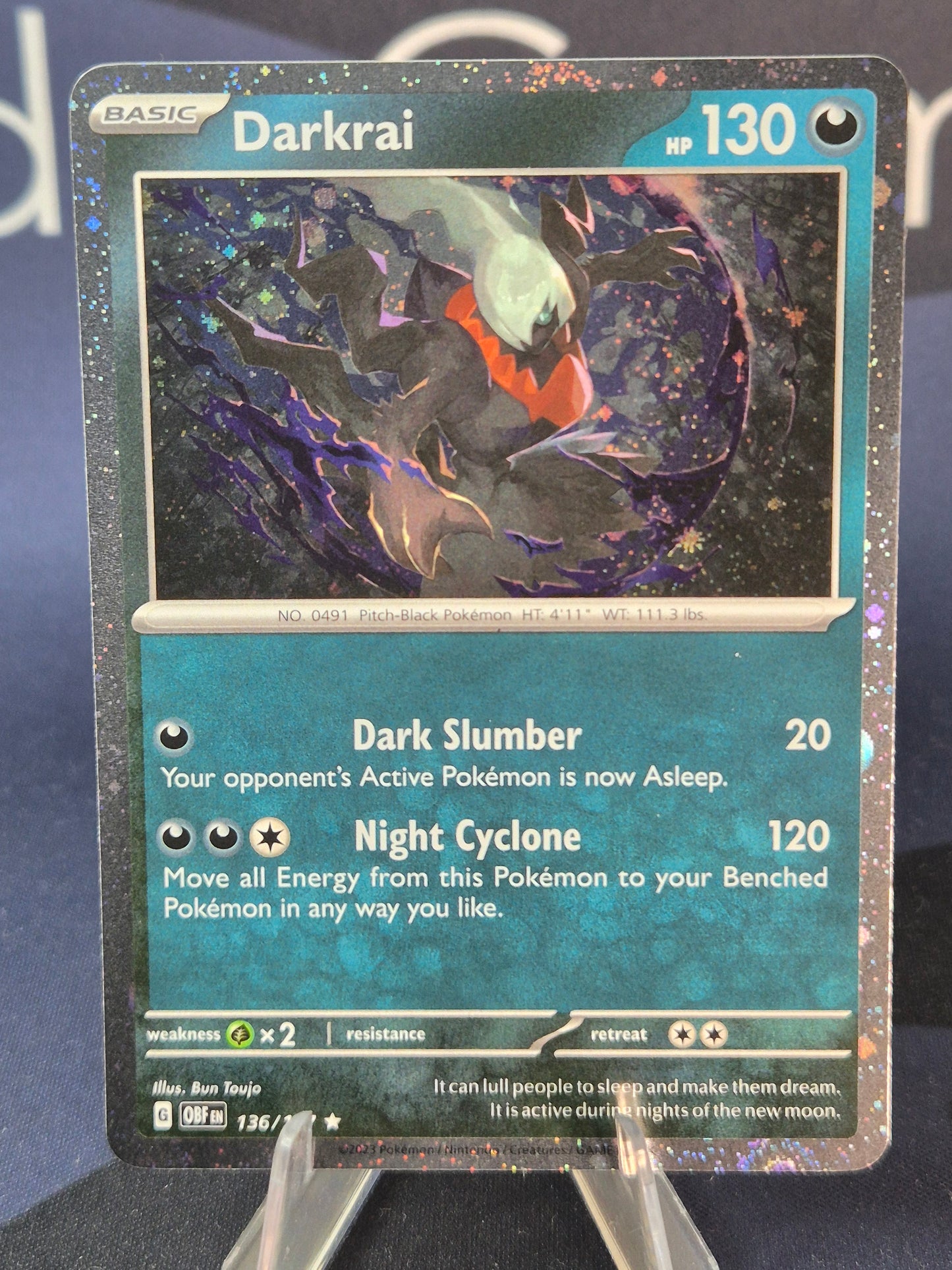 Darkrai 136/197 Obsidian Flames Cosmo Holo