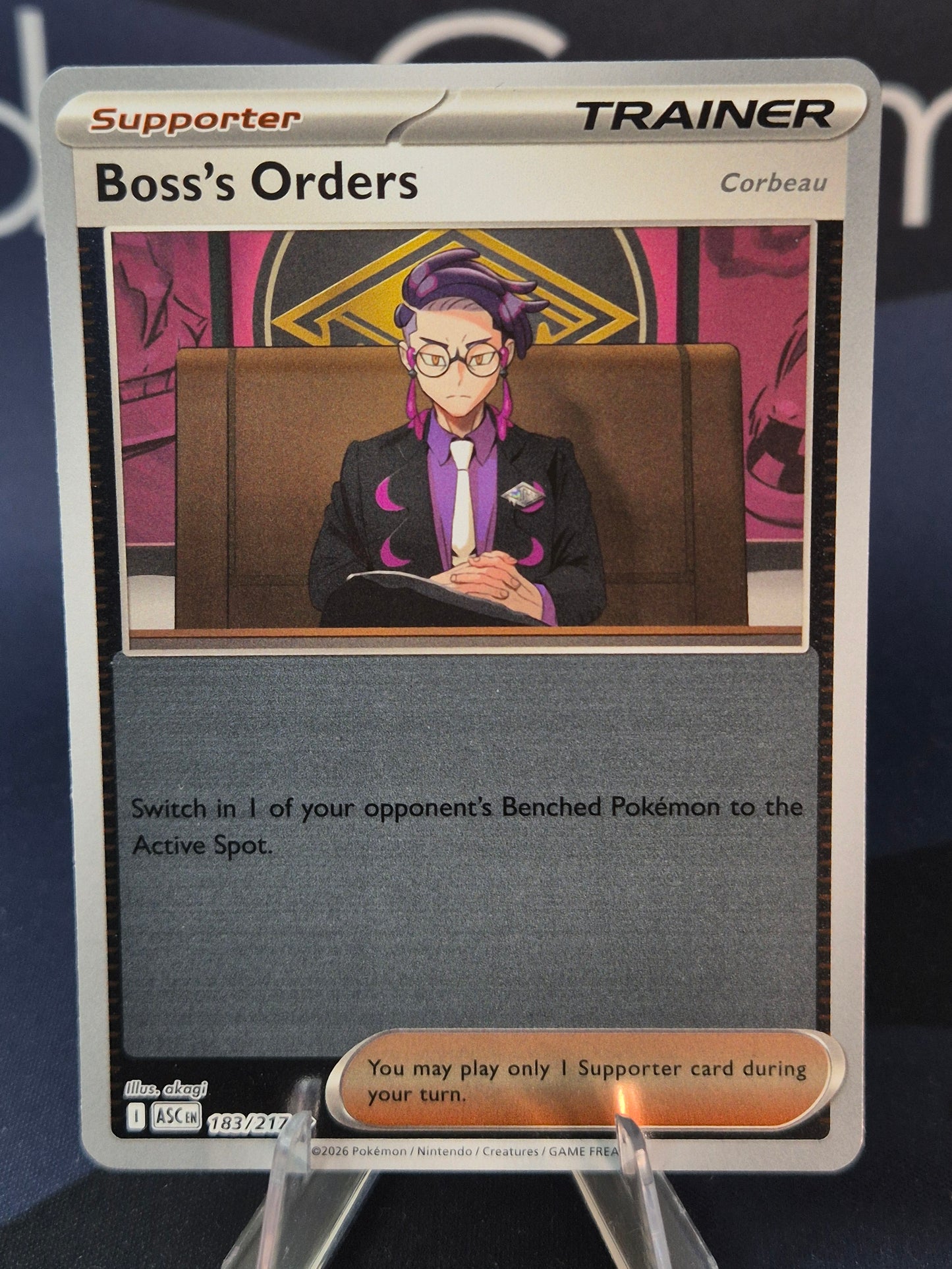 Boss's Orders 183/217 Ascended Heroes Reverse Holo