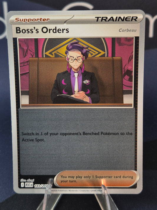 Boss's Orders 183/217 Ascended Heroes Reverse Holo