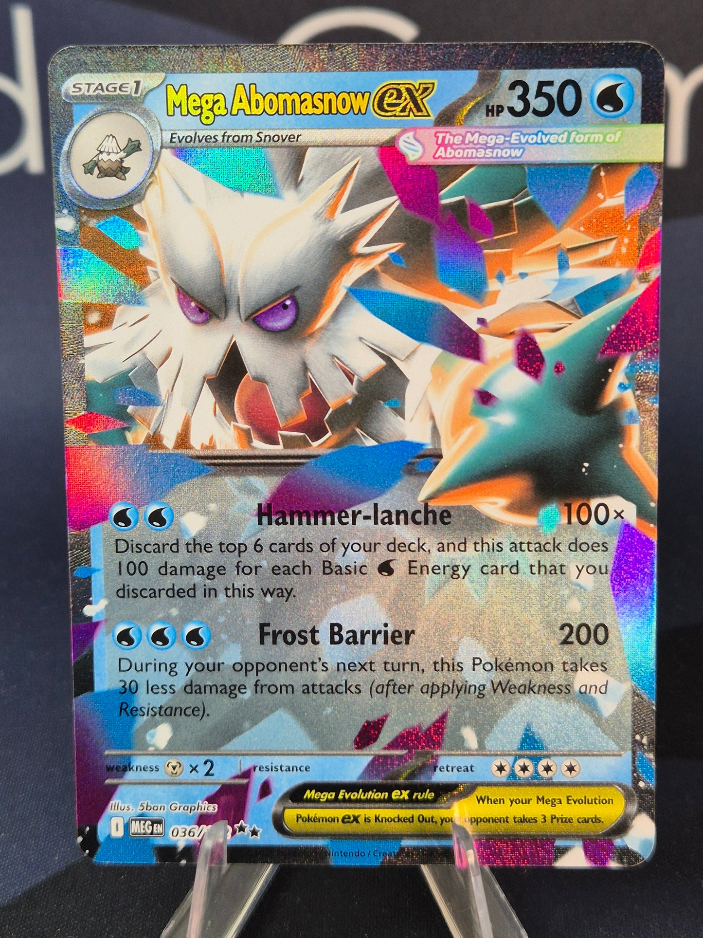 Mega Abomasnow ex 036/132 Mega Evolution Double Rare