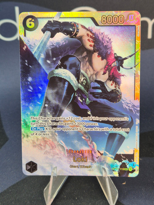 Loki OP17-119 The World's Strongest Warriors Secret Rare