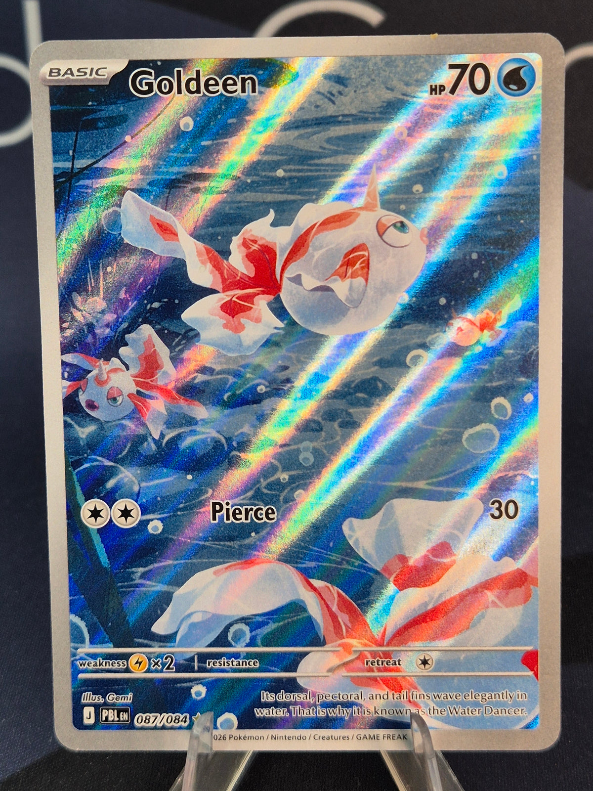 Goldeen 087/084 Pitch Black Illustration Rare