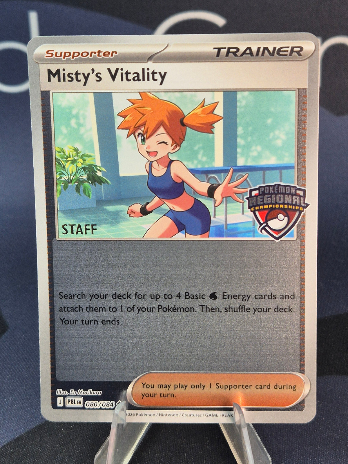 Misty's Vitality 080/084 Pitch Black Regional Championship STAFF Promo
