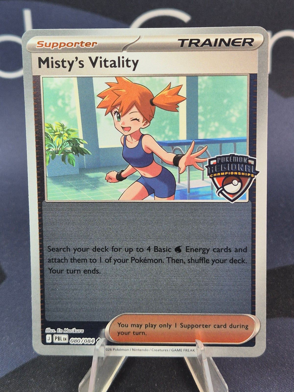 Misty's Vitality 080/084 Pitch Black Regional Championship Promo
