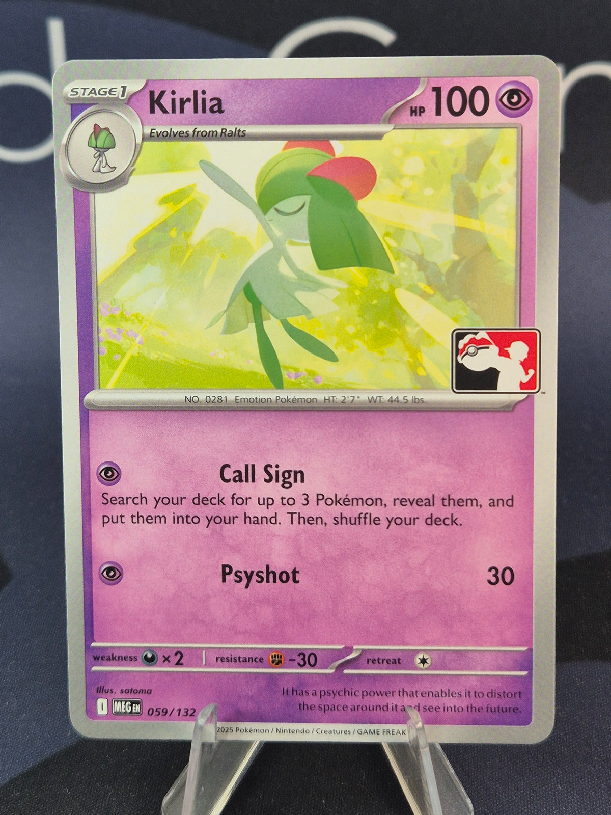 Kirlia 059/132 Mega Evolution Play Stamp Series 9