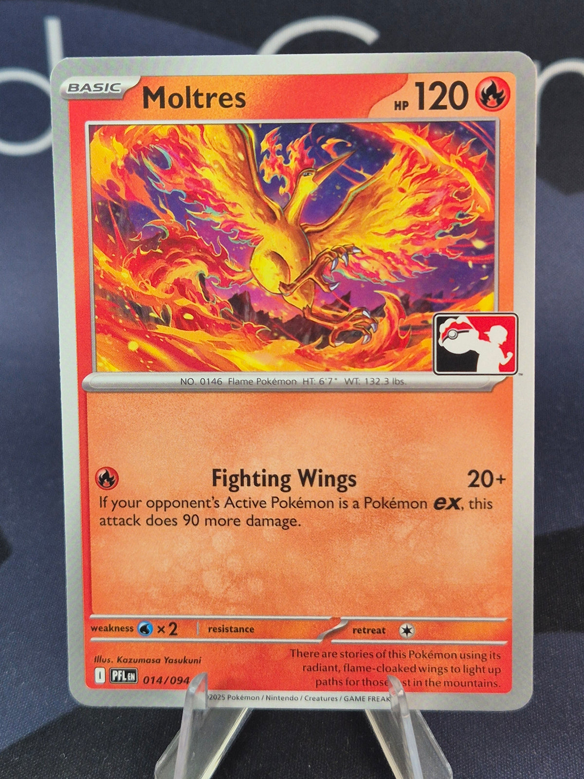 Moltres 014/094 Phantasmal Flames Play Stamp Series 9