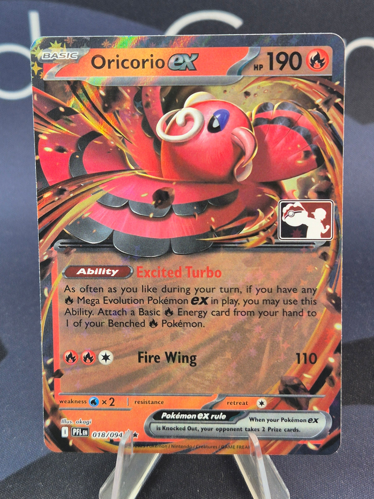 Oricorio ex 018/094 Phantasmal Flames Play Stamp Series 9