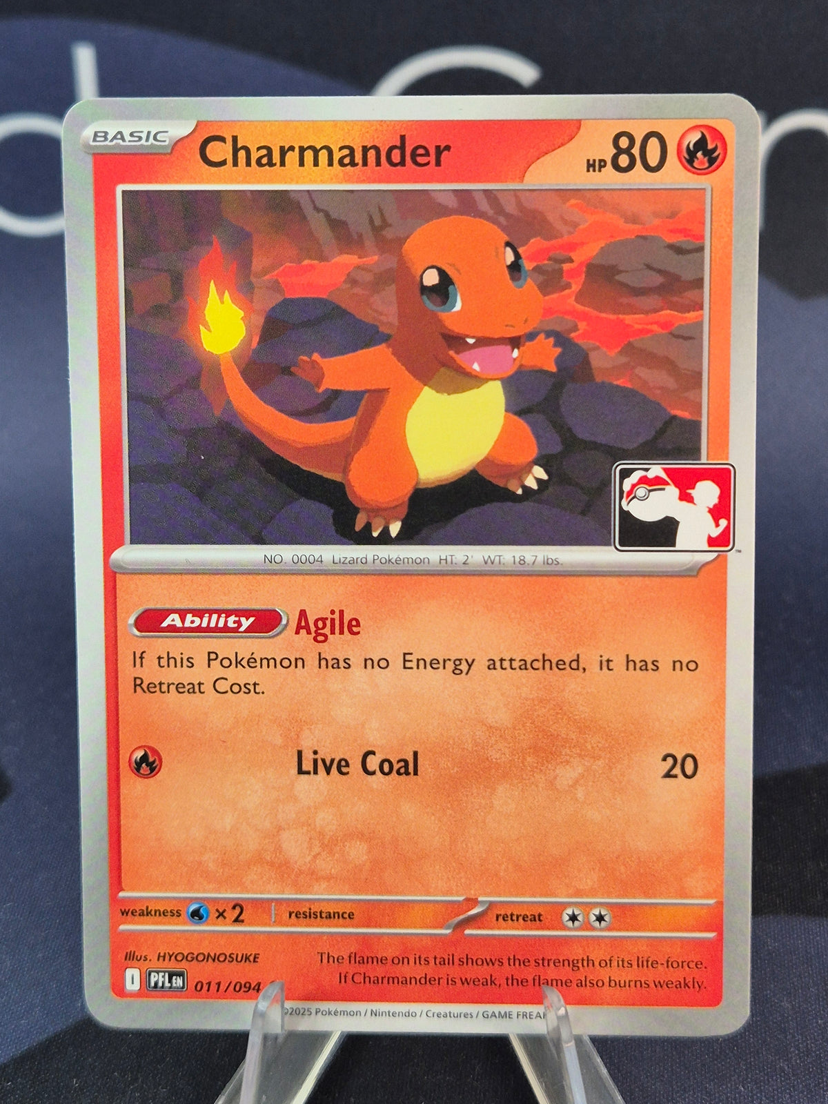 Charmander 011/094 Phantasmal Flames Play Stamp Series 9