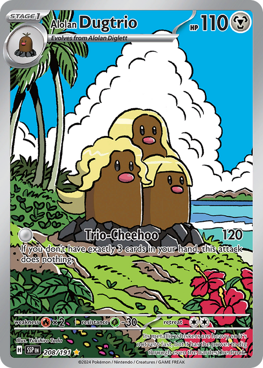 Alolan Dugtrio 208/191 Surging Sparks