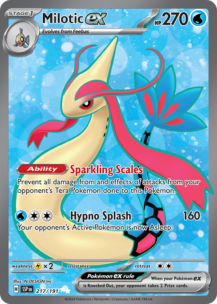 Milotic ex 217/191 Surging Sparks