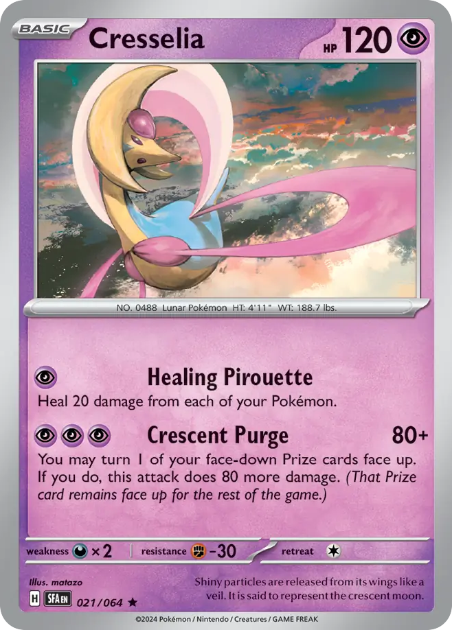 Cresselia 021/064 Shrouded Fable Holo