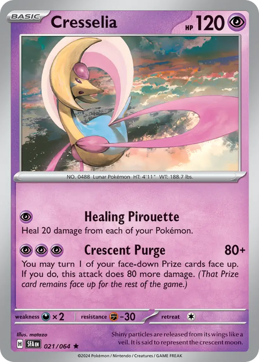 Cresselia 021/064 Shrouded Fable Holo