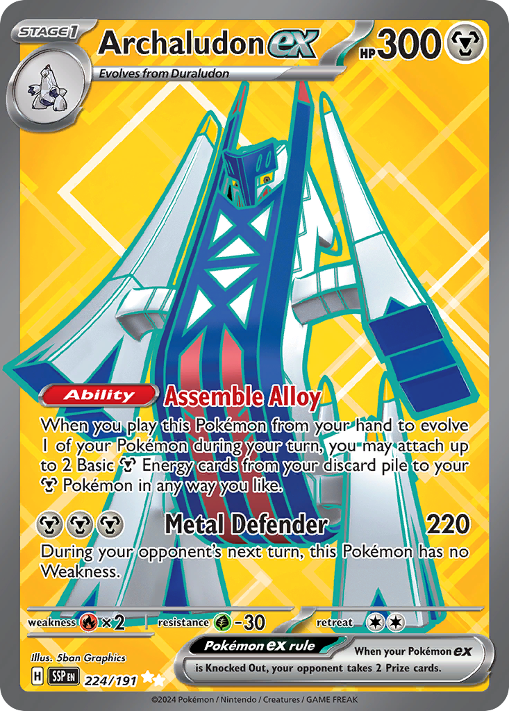 Archaludon ex 224/191 Surging Sparks