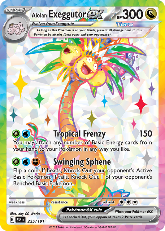 Alolan Exeggutor ex 225/191 Surging Sparks