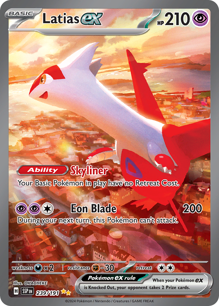 Latias ex 239/191 Surging Sparks