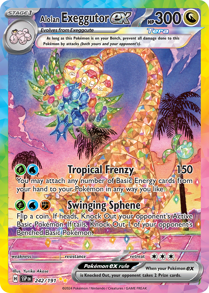 Alolan Exeggutor ex 242/191 Surging Sparks