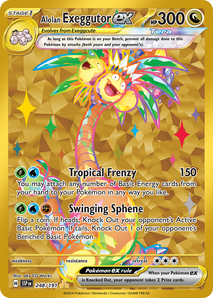 Alolan Exeggutor ex 248/191 Surging Sparks