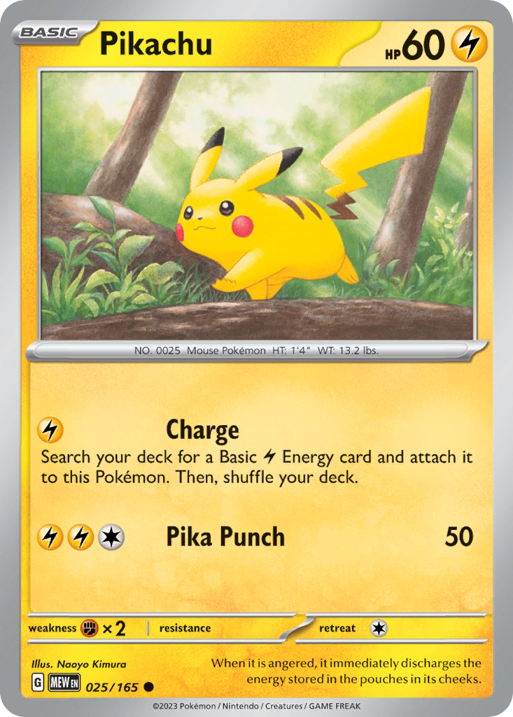 Pikachu 025/165 151