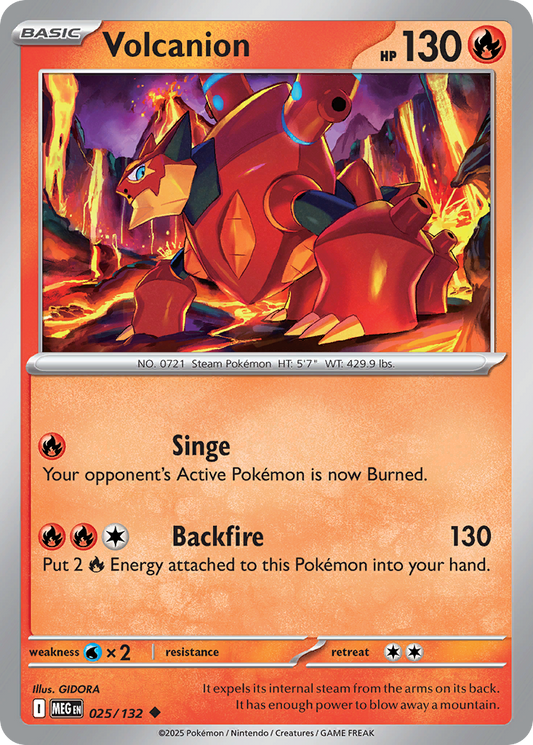Volcanion 025/132 Mega Evolution
