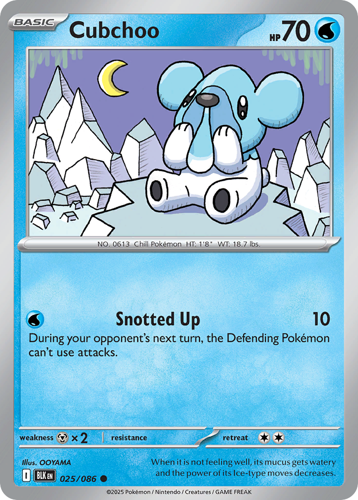 Cubchoo 025/086 Black Bolt