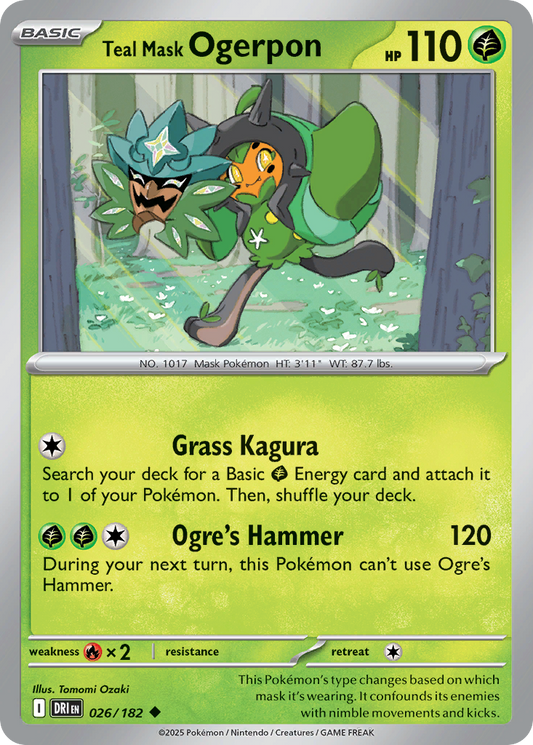 Teal Mask Ogerpon 026/182 Destined Rivals