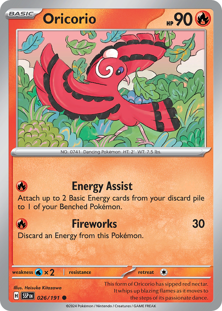 Oricorio 026/191 Surging Sparks