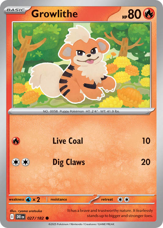 Growlithe 027/182 Destined Rivals