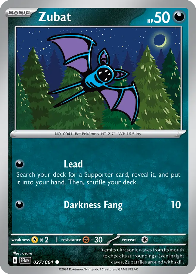 Zubat 027/064 Shrouded Fable