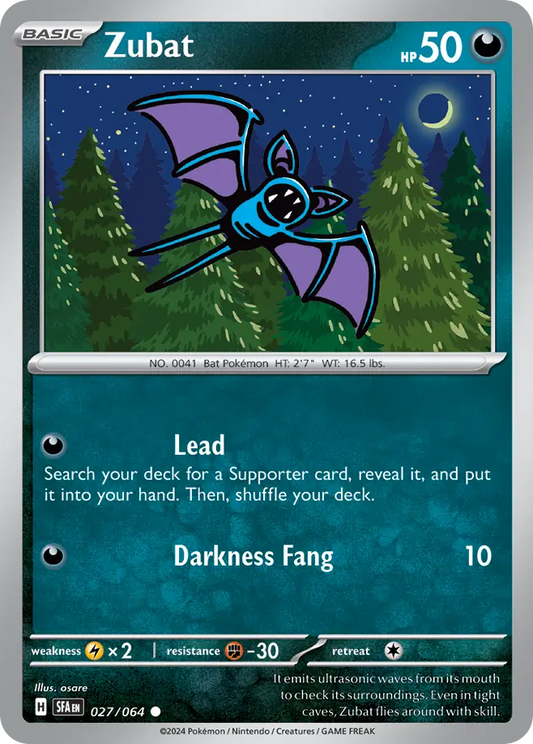 Zubat 027/064 Shrouded Fable