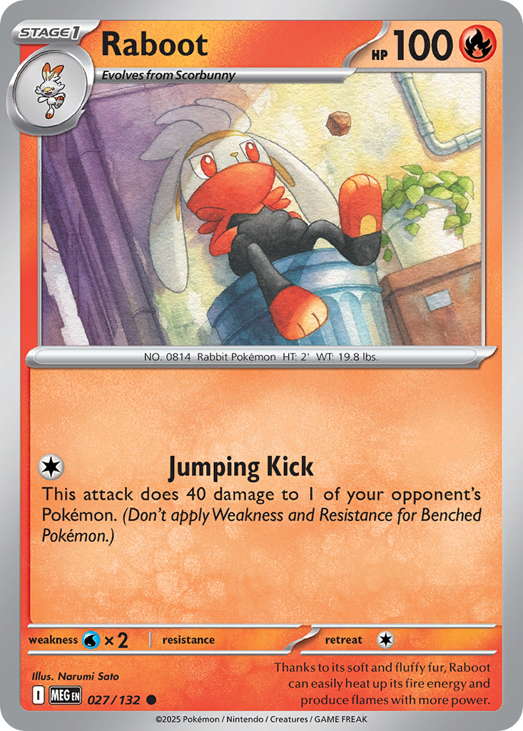 Raboot 027/132 Mega Evolution