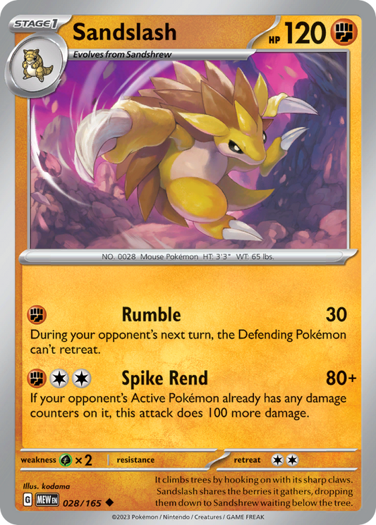 Sandslash 028/165 151