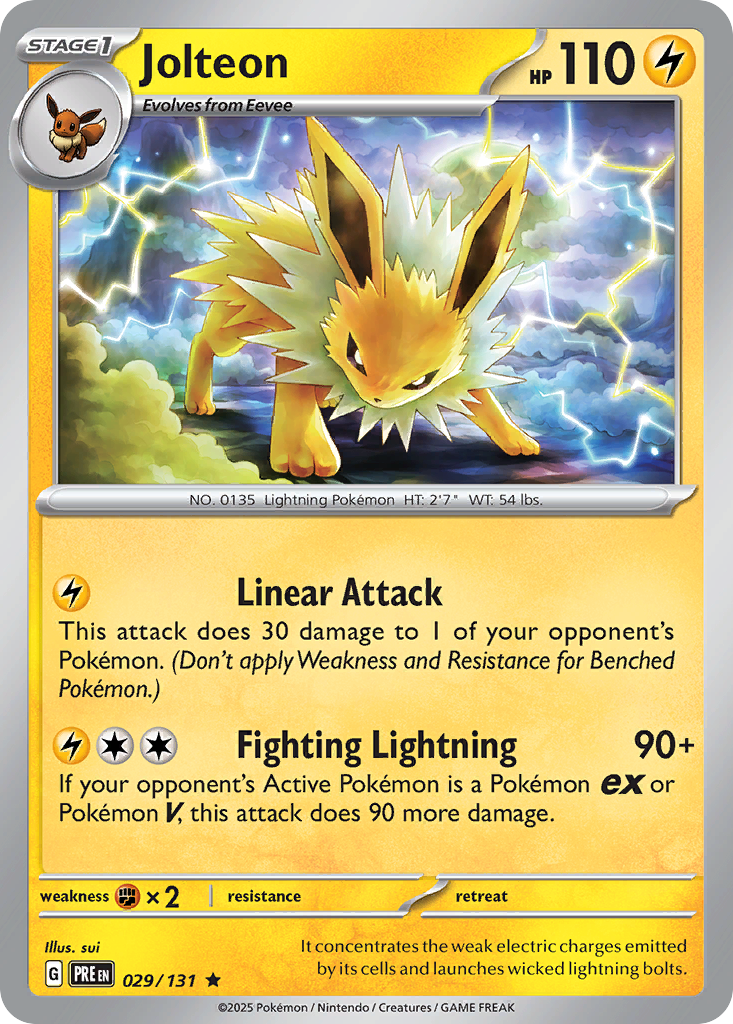 Jolteon 029/131 Prismatic Evolutions Holo