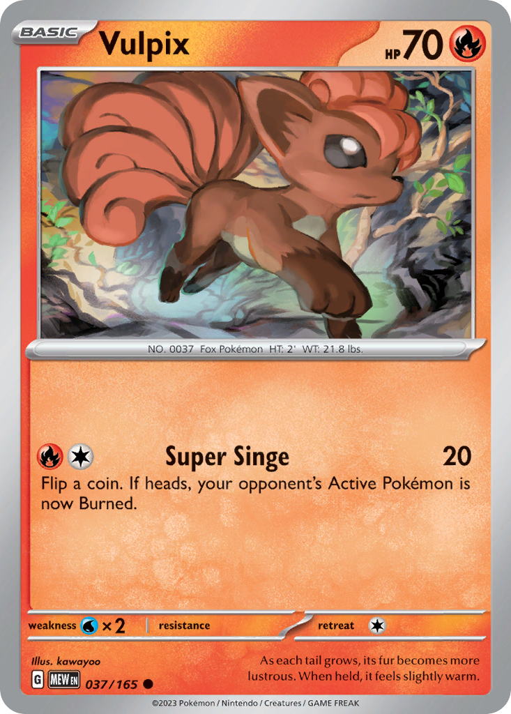 Vulpix 037/165 151