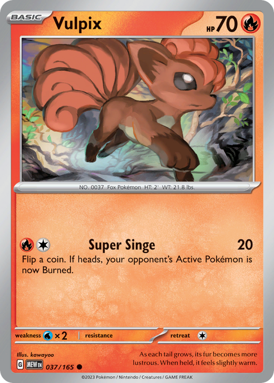 Vulpix 037/165 151