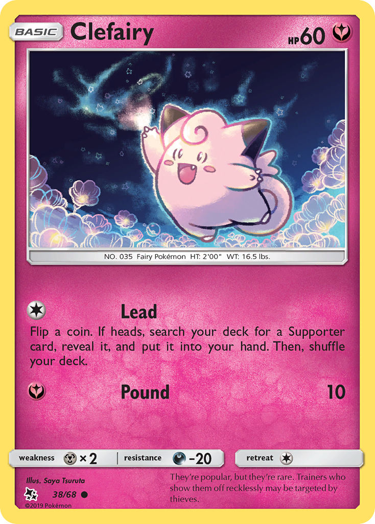 Clefairy 38/68 Hidden Fates