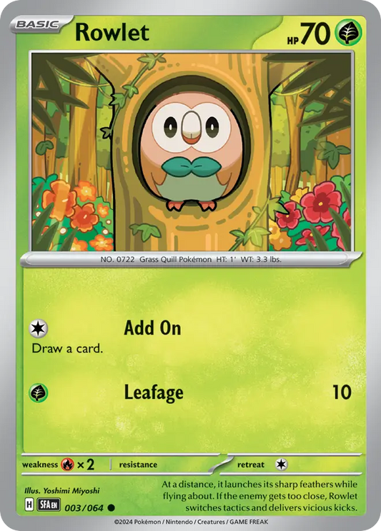 Rowlet 003/064 Shrouded Fable