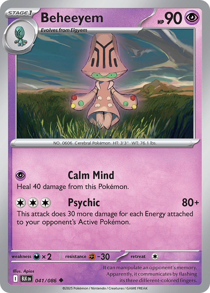 Beheeyem 041/086 Black Bolt