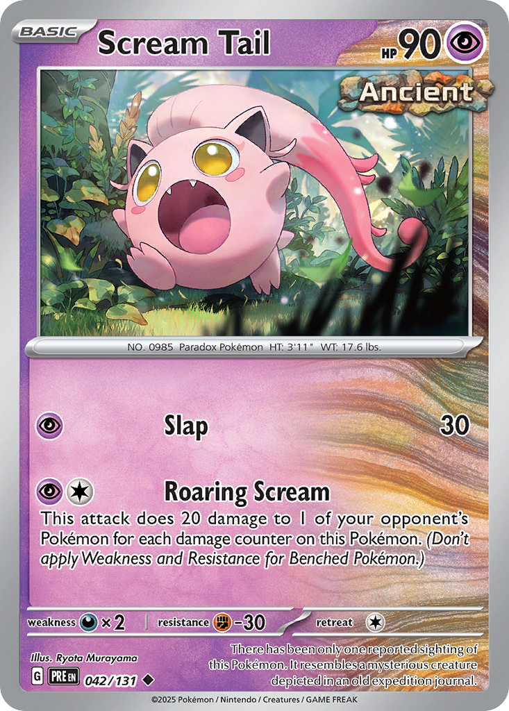 Scream Tail 042/131 Prismatic Evolutions