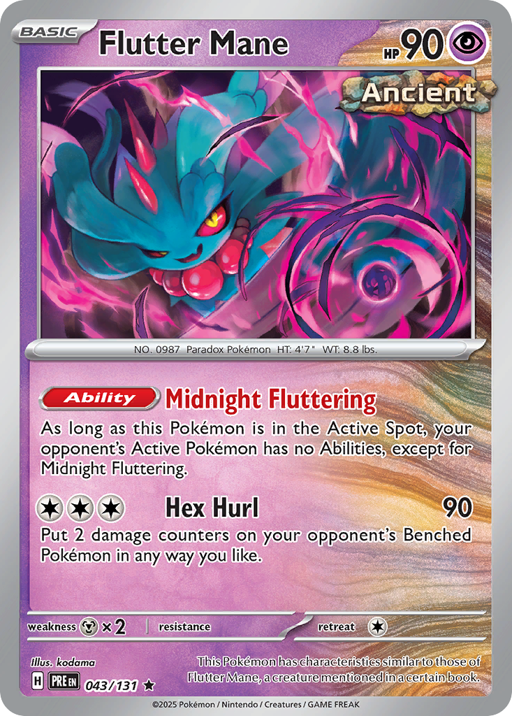 Flutter Mane 043/131 Prismatic Evolutions Holo