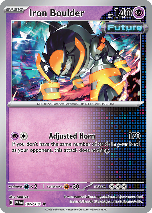 Iron Boulder 046/131 Prismatic Evolutions Holo