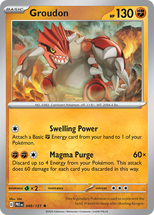 Groudon 049/131 Prismatic Evolutions Holo